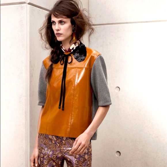 🔥Marni Leather/Cotton Top🔥 - Picture 3 of 11